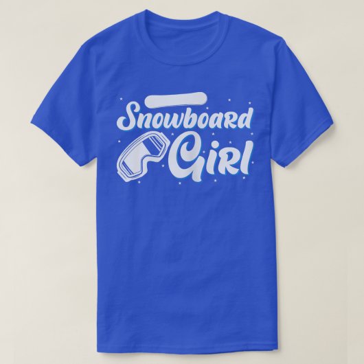 スノーボードガール Tシャツ (デザイン正面)