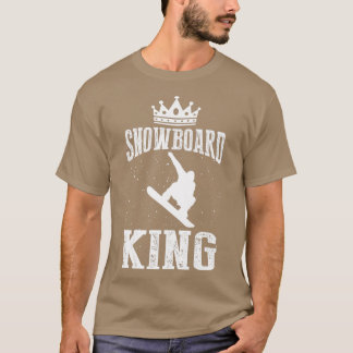 スノーボードキングスノーボーダーおもしろいスノーボード値リスト Tシャツ