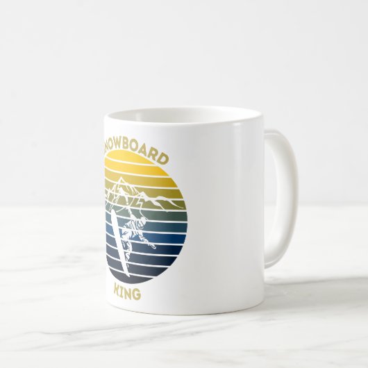 スノーボードキング コーヒーマグカップ (正面右)