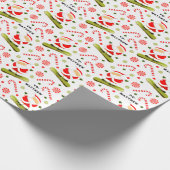 スノーボードクリスマスギフトラッピング紙 ラッピングペーパー (角)