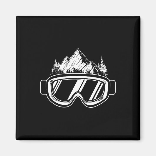 スノーボードゴーグル – Wintersports Competition Snowb マグネット (正面)