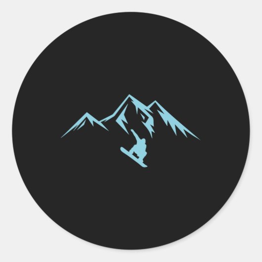 スノーボードシャツスノーマウンテンウィンタースノーボード ラウンドシール (正面)