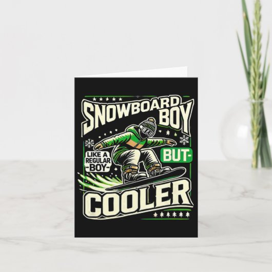 スノーボードシャツボーイズスノーボードスノーボードラブ カード (正面)