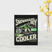 スノーボードシャツボーイズスノーボードスノーボードラブ カード (黄色い花)