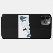 スノーボードシーンウィンタースポーツ Case-Mate iPhoneケース (裏面(横))