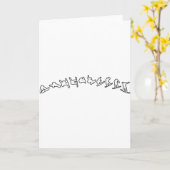 スノーボードジャンプ カード (黄色い花)