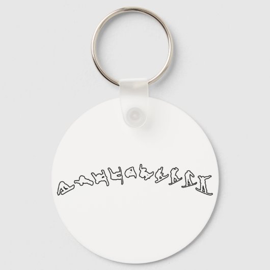 スノーボードジャンプ キーホルダー (正面)