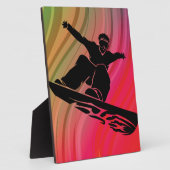 スノーボードジャンプ フォトプラーク (側面)