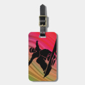 スノーボードジャンプ ラゲッジタグ (正面縦)