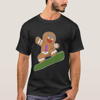スノーボードジンジャーブレッドマン Tシャツ