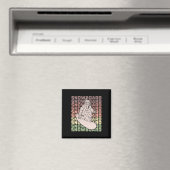 スノーボードスキーのスノーボーダー競技活動 マグネット (インサイチュ (食洗機))