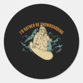 スノーボードスキーのスノーボーダー競技活動 ラウンドシール (正面)