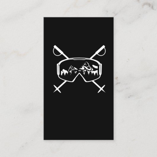 スノーボードスキーゴーグルススノースポーツマウンテンズ 名刺 (正面)