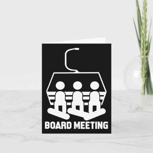 スノーボードスノーボーおもしろいドスノーボーダー カード (正面)