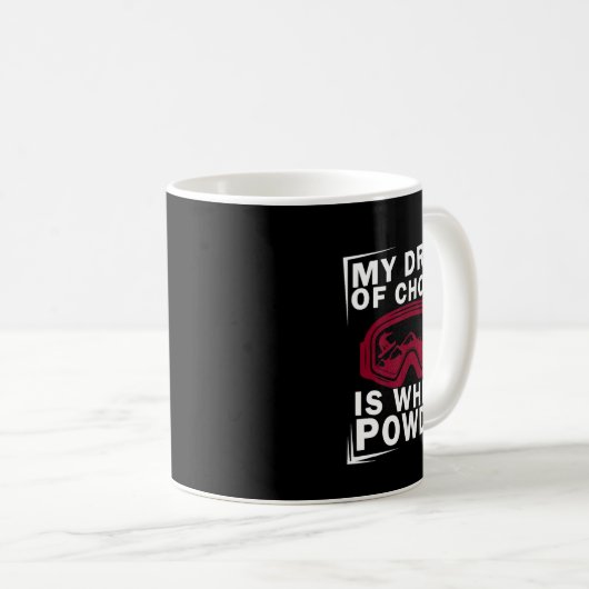 スノーボードスノーボーダースノーボーダー私の喉の薬 コーヒーマグカップ (正面右)