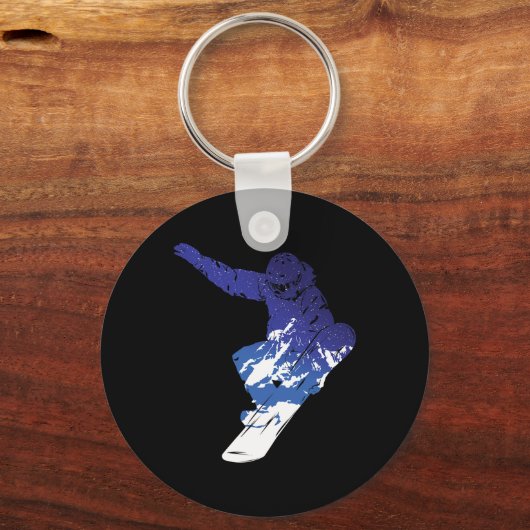 スノーボードスノーボーダースノーボーディングウィンタースポーツS キーホルダー (正面)