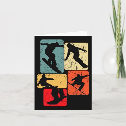 スノーボードスノーボーダースノーボーディングキッズボーイズメン カード (正面)