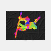 スノーボードスノーボーダースノーボーディングボーイズキッズメンズ1 フリースブランケット (正面(横))