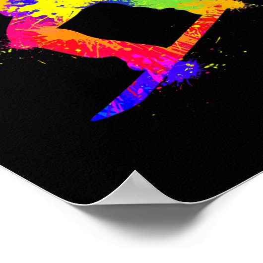 スノーボードスノーボーダースノーボーディングボーイズキッズメン ポスター (角)