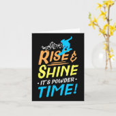 スノーボードスノーボーディングスノーボーダースノーボーダーGif カード (黄色い花)