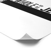 スノーボードスノーボードイエスズスフェイスクロス ポスター (角)