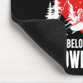 スノーボードスノーボードガールフレンド妻マイハート マウスパッド (コーナー)