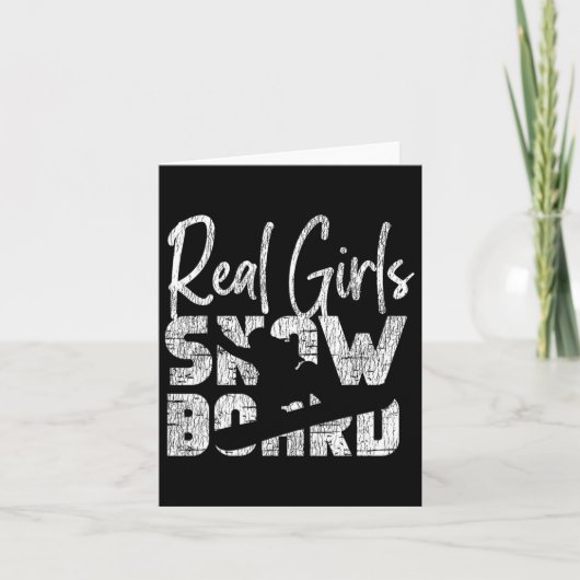 スノーボードスノーボードガール実在ヴィンテージガールズSno カード (正面)