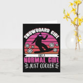 スノーボードスノーボードガールNowmal Girl Jus カード (黄色い花)