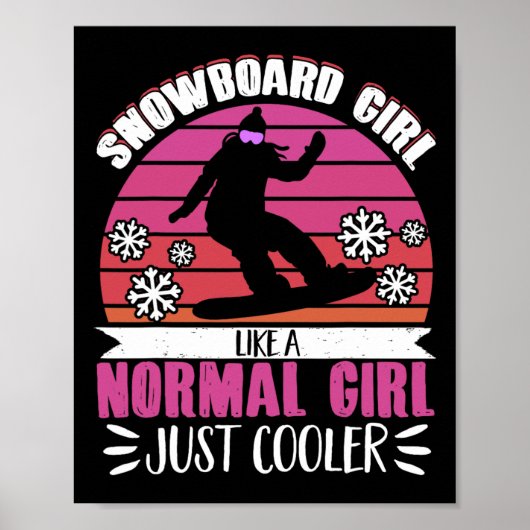 スノーボードスノーボードガールNowmal Girl Jus ポスター (正面)