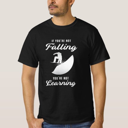 スノーボードスノーボードギフトおもしろいプレゼント Tシャツ (正面)