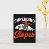 スノーボードスノーボードコーディネート細断ゲレンデSno カード (黄色い花)