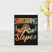 スノーボードスノーボードコーディネート細断ゲレンデSno カード (黄色い花)