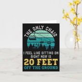 スノーボードスノーボードスキーリフトヴィンテージレトロThe カード (黄色い花)