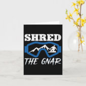 スノーボードスノーボードスノーボーダーを切り分けた カード (黄色い花)