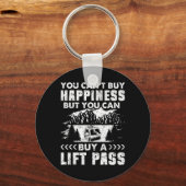 スノーボードスノーボードスノーボードスキートリフトヴィンテージできない キーホルダー (正面)