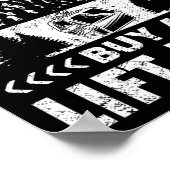 スノーボードスノーボードスノーボードスキートリフトヴィンテージできない ポスター (角)