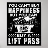 スノーボードスノーボードスノーボードスキートリフトヴィンテージできない ポスター (正面)