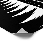 スノーボードスノーボードパインツリースノーボーダー ポスター (角)