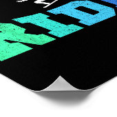 スノーボードスノーボードボーイズキッズに乗る ポスター (角)