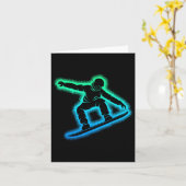 スノーボードスノーボードボーイズキッズメンズ カード (黄色い花)