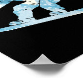 スノーボードスノーボードマウンテンズヴィンテージ ポスター (角)