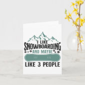 スノーボードスノーボードマウンテン カード (黄色い花)