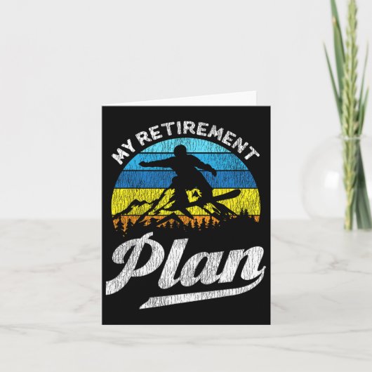 スノーボードスノーボードリタイアヴィンテージレトロマイRet カード (正面)