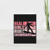 スノーボードスノーボードヴィンテージガールライド実在ガールー カード (正面)