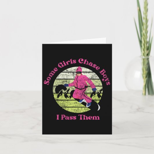 スノーボードスノーボードヴィンテージガールレトロソウルギル カード (正面)