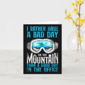 スノーボードスノーボードヴィンテージゴーグルマウンテン カード (黄色い花)