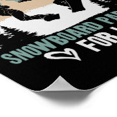 スノーボードスノーボードヴィンテージハスンド妻の結婚 ポスター (角)