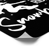 スノーボードスノーボードヴィンテージハロウィーンウィッチ ポスター (角)