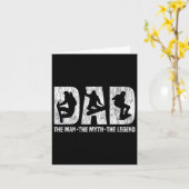 スノーボードスノーボードヴィンテージパパ父パパザ カード (黄色い花)