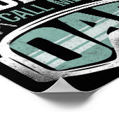 スノーボードスノーボードヴィンテージパパ ポスター (角)